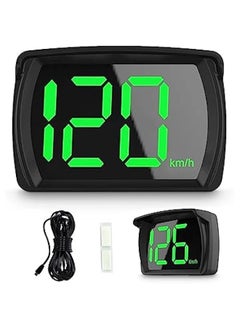 اشتري Car HUD Speedometer - Clear Speed Display, Voice Alerts, USB Power Cable - Ideal for Cars, Trucks, Buses - KM\/H في السعودية