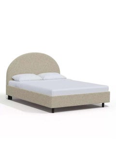 Buy Supreme Comfort: Swedish Wood King Bed - Prestige Beige Opulence (160x200x140) by Alhome in Saudi Arabia