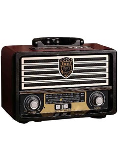 اشتري راديو خشبي محمول لاسلكي بلوتوث مكبر صوت AM راديو FM ، مع راديو التحكم عن بعد للمنزل والمكتب (A) في الامارات