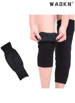 Buy Unisex Winter Warm Thicken Cashmere Wool Knee Brace Support Pads Leg Warmers Thin Knee Sleeves for Men and Women Sports and Daily Wear，Lengthen Breathable Elastic Knees Sleeves Support Protector in UAE