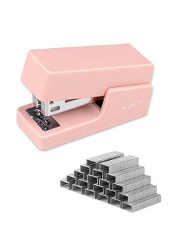 Buy Mini Stapler with 640 Standard Staples, 12 Sheet Capacity Desktop Stapler for Student, Office, Pink in UAE