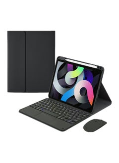 Buy 3 in 1，Arabic and English Keyboard Case for Huawei MatePad Pro 11 Case with Bluetooth Mouse, Lightweight Cover with Detachable Bluetooth Touch Keyboard & Pencil Holder （Not Include Pen）(Black) in UAE