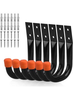 اشتري 6 Pack Garage Hooks, Utility Hooks, Garage Hooks Heavy Duty Wall Hooks (Small - 6 Inch) في الامارات