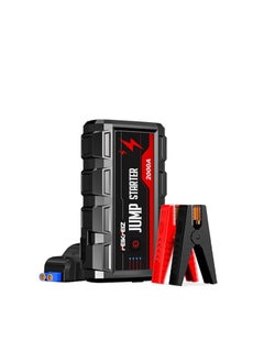 اشتري 2000A 16800mAh Car Jump Starter, Water-Resistant Jump Starter Battery Pack(Suitable for 8.0L Gas or 6.0L Diesel Engine), Battery Jumper Starter Portable with USB/DC 12V/LED Light في السعودية