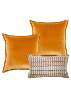 Buy Cushion (Cover Only) Ellie Bundle Pillow Knot Home Cover Case for Modern Sofa Contemporary Living Room Bedroom and Office Soft Filling Washable in UAE