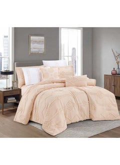 Buy Comforter Set With An Elegant Pattern And Durable Fabric, 8 Pieces, King Size, Two Person in Saudi Arabia