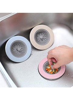 Buy 3 PCS Silicone Kitchen Sink Strainer,Large Wide Rim 4.5" Diameter in UAE