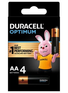 Buy Duracell Optimum AA Batteries - Pack of 4 in UAE