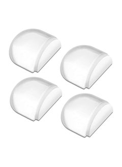 اشتري Doorstop, Wall Protection Self-Adhesive Door Stopper for Door Buffer Floor Stop Shock Absorbent Wall Bumper for The Home and Office Wall Protector - Clear 4pcs في السعودية