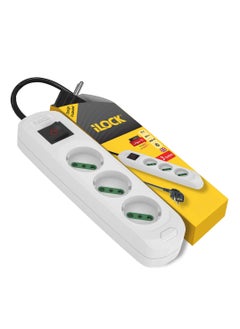 Buy ILOCK power strip 3 outlets without earthing (Basic) 3 m in Egypt