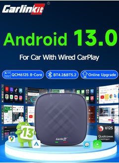 اشتري rlinKit TV Box Android 13 Wireless Carplay&Android Auto Car Navigation Ai Box Wireless Dongle Video Play AI Box 128G 4GLTE في السعودية