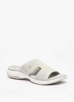 Buy Women Textured Slip-On Sandals in UAE