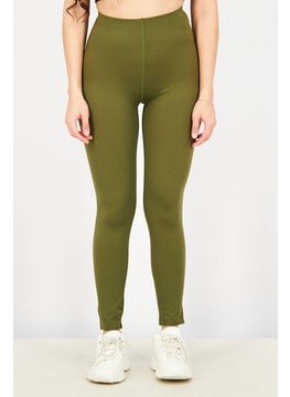 اشتري Women Sportswear Fit Training Leggings, Dark Green في الامارات