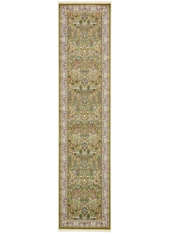 اشتري Narenj Collection Area Rug Bristol (3' X 13' 1" Runner Green Ivory) في الامارات