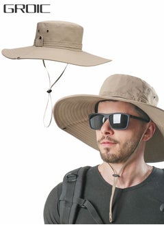 Buy Super Wide Brim Sun Hats, Bucket Hat for Fishing Hiking Garden,Waterproof Sun Hat Wide Brim Bucket Hat UV Protection Boonie Hat,Mountaineering Cap in Saudi Arabia