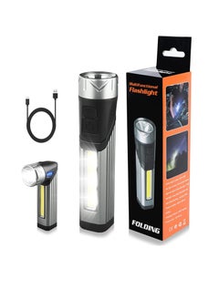 Buy USB Rechargeable Torch, Mini LED Torch Light, Super Bright Waterproof Torch, 7 Modes with Ideal Flashlight for Camping, Emergency, Indoor and Outdoor Use in UAE