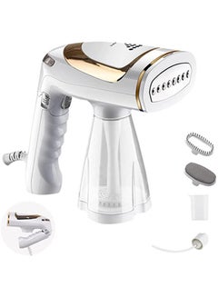Buy Steamer for Clothes, Foldable Travel Steamer, Handheld Garment Steamer for Clothes, 1600W Wrinkle Remover for Fabrics with 250ml Water Tank, 30s Fast Heat-up, White in UAE