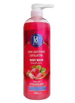 Buy Strawberry Skin-Lightening Exfoliating Body Wash: Refreshing Shower Experience with Lasting Fragrance - 1000ml in UAE