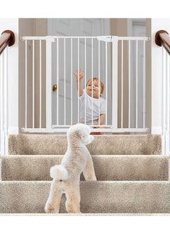 Buy Baby Gate Auto Close Safety Baby Gate Stairs Safety Gate Safety Baby Gate for Stairs Doorways Perfect for Baby Toddlers and Pet Dogs-No Drilling Required (Secure Gate+20CM) in Saudi Arabia