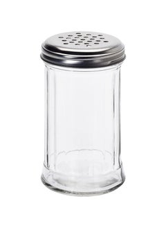 Buy Traditional 300ml Glass Icing Sugar Dispenser Serving Bottle with Metal Top in UAE