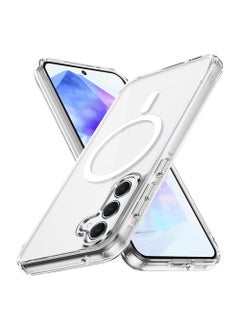 اشتري for Samsung Galaxy A55 5G Case [Compatible with Magsafe Wireless Charging] Yellowing Resistant Magnetic Back Cover Clear Samsung Galaxy A55 Rugged Best Phone Case في الامارات