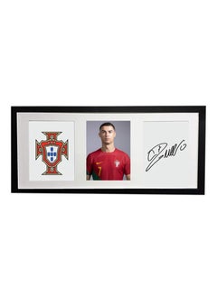 Buy Cristiano Ronaldo Portugal FIFA World Cup Autographed Poster with Frame 50x23cm in UAE