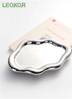 Buy Jewelry Dish Trinket Tray for Women, Ring Dish Holder, Unique Cloud Shape Ceramic Plate in Saudi Arabia