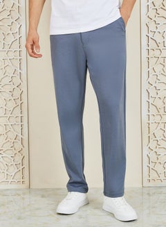 اشتري Solid Slim Fit Knitted Pants في السعودية