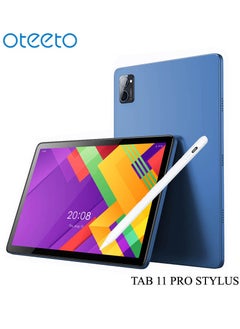 اشتري كمبيوتر لوحي Oteeto TAB 11 Pro Stylus بشاشة 10.1 بوصة 5G يعمل بنظام Android مع قلم لوحة مفاتيح لاسلكي وبطارية 6000 مللي أمبير في الساعة باللون الأزرق في الامارات