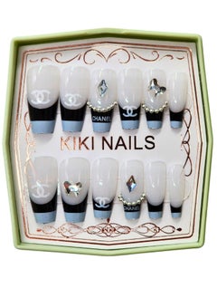 Buy False Nails -12Pieces Multicolour in Egypt