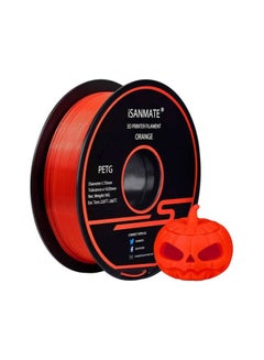 Buy iSANMATE 3D PETG Printer Filament, Dimensional Accuracy +/-0.03mm,1.75mm, 197mm Spool Diameter, 65mm Spool Width, 57mm Spool Hub Hole Diameter, 1kg (2.2lb), Orange | PETG-Orange in UAE