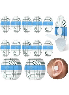 اشتري 60pcs Ear Covers for Shower, Waterproof Ear Protectors Disposable Ear Stickers Newborn Ear Plugs Baby Ear Protection for Bath Swimming Surfing Showering Snorkeling Water Sports for Kids في السعودية