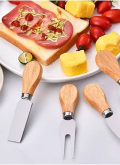 Buy 5-piece cheese knife set with wooden handle in Egypt