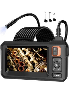 Buy Borescope with 8 Light Endoscope Cameras, 4.3Inch HD Screen Inspection Camera, 16.5Ft Flexible Endoscope Camera in UAE