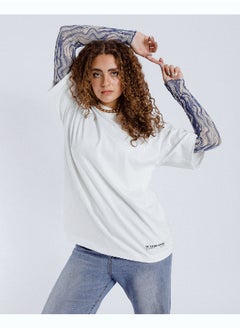 Buy White Basic Oversized Tee in Egypt