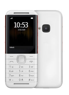 Buy Nokia 5310 Mobile Phone Dual SIM 8MB RAM 16MB GSM White Red in UAE