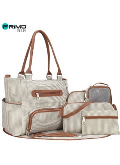 Buy Set of 6 Multilayered Fabrics Baby Nappy And Diaper Bag With Durable, Stain-resistant Material in Saudi Arabia