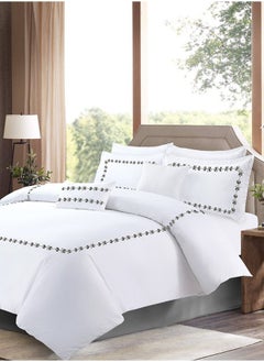 Buy Hotel Trellis Duvet Set 100% Cotton Double 5 Piece in Saudi Arabia