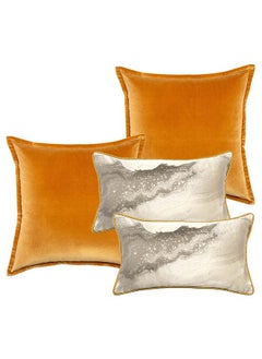 Buy Cushion Johan Bundle Pillow Knot Home Cover Case for Modern Sofa Contemporary Living Room Bedroom and Office Soft Filling Washable in UAE