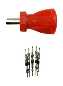 اشتري Rosenice Tire Valve Stem Core Remover Installer with 5 Valve Cores Tire Repair Tool Kit في مصر