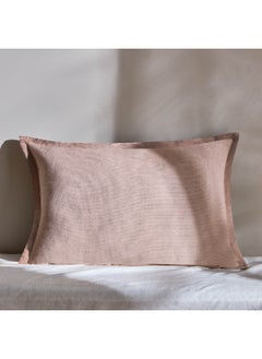 Buy Atlanta Ezra Rib Solid Filled Cushion 60 x 40 cm in UAE