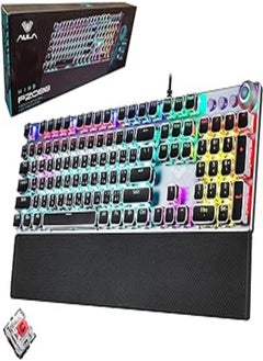 اشتري Aula F2088 Full Mechanical Gaming Keyboard | Red Switches | Punk Keycap With Rainbow Backlit LED |Arabic/English في مصر