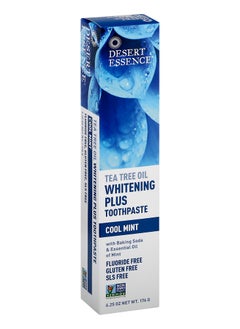 Buy Desert Essence Tea Tree Oil Whitening Plus Toothpaste Cool Mint 6.25 oz 176 g in UAE