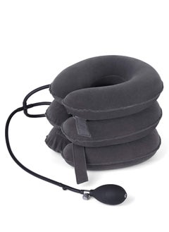 اشتري Travel Pillow, Cervical Neck Traction Device, Portable Neck Stretcher Cervical Traction Provide Neck Support and Neck Pain Relief, Neck Traction Devices for Home Use Neck Decompression في الامارات