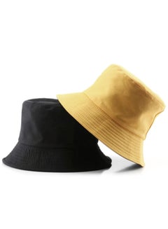 Buy Set of two cotton Foldable sun unisex bucket travel hat in Egypt