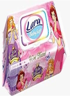 اشتري Lara Baby's Soft Princesses Printed Wet Wipes - 72 Pieces في مصر