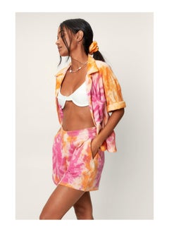 اشتري Toweling Tie Dye Shirt and Shorts 3pc Set في الامارات