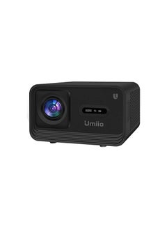 Buy Inder Umiio 4K WiFi6 Bluetooth Projector - Home Theater Video Projector, Focus By Remote Control, Keystone Smart Projector Compatible with Android, iOS,PC,1200ANSI, 50"-150" Screen Projection (Black) in UAE