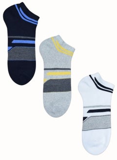 Buy 3 Pack Men Sports Socks Mix Color in UAE