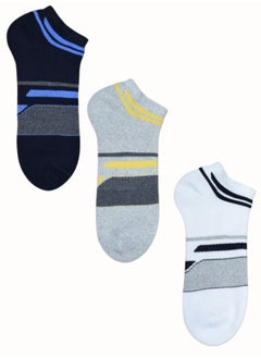 Buy 3 Pack Men Sports Socks Mix Color in UAE